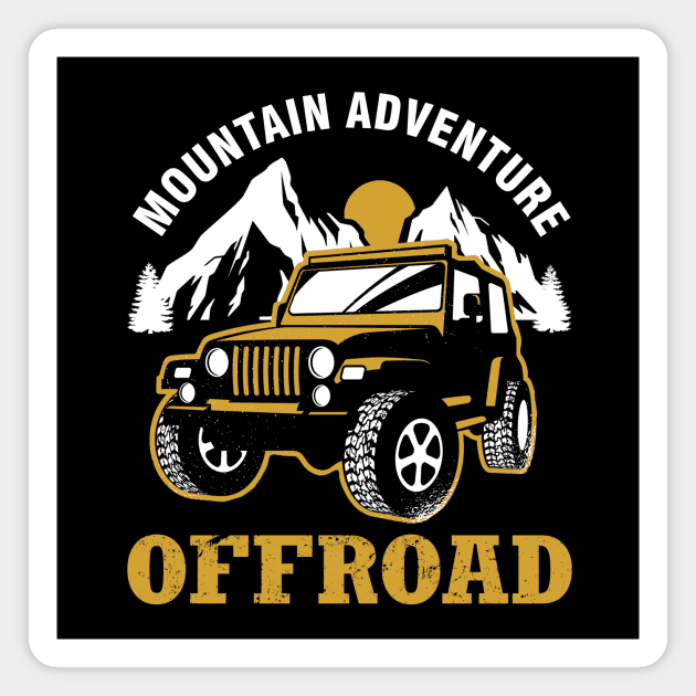 Offroad Jeep off road car Magnet by Tobias Store